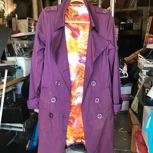 Lady’s Purple Vertigo Trench Coat